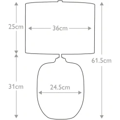 Sklep Kaja Lampa stołowa, dwukolorowa podstawa CHALKFARM-TL z serii CHALK FARM