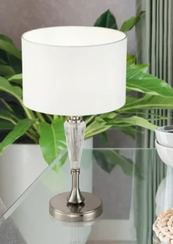 Sklep Kaja Lampa stołowa na szklanej nodze MOD014TL-01N ALICANTE | Kaja