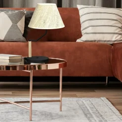 Sklep Kaja Lampa stołowa z beżowym abażurem, do sypialni MLP7278 z serii ETNA | Kaja Oświet