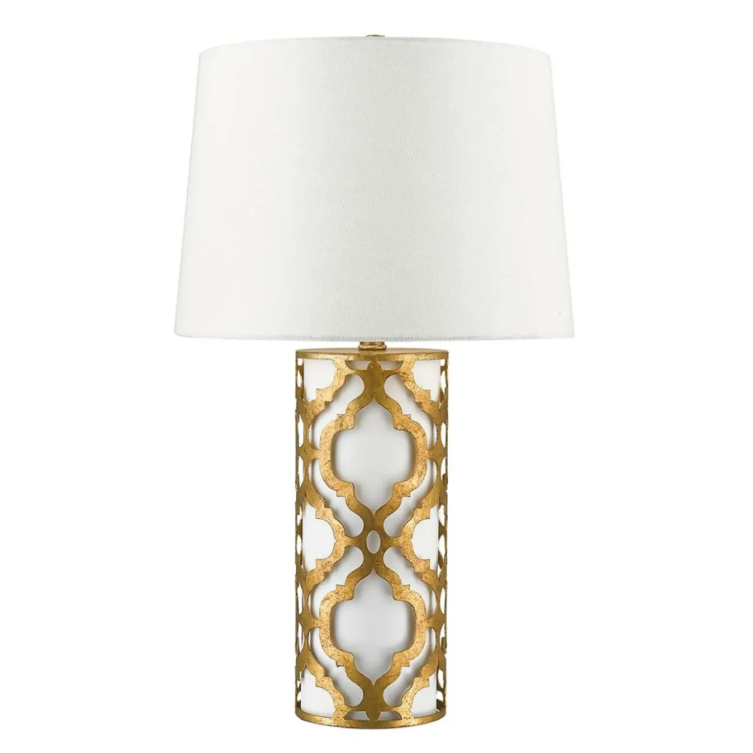 Sklep Kaja Lampa stołowa z białym abażurem GN-ARABELLA-TL-G z serii ARABELLA