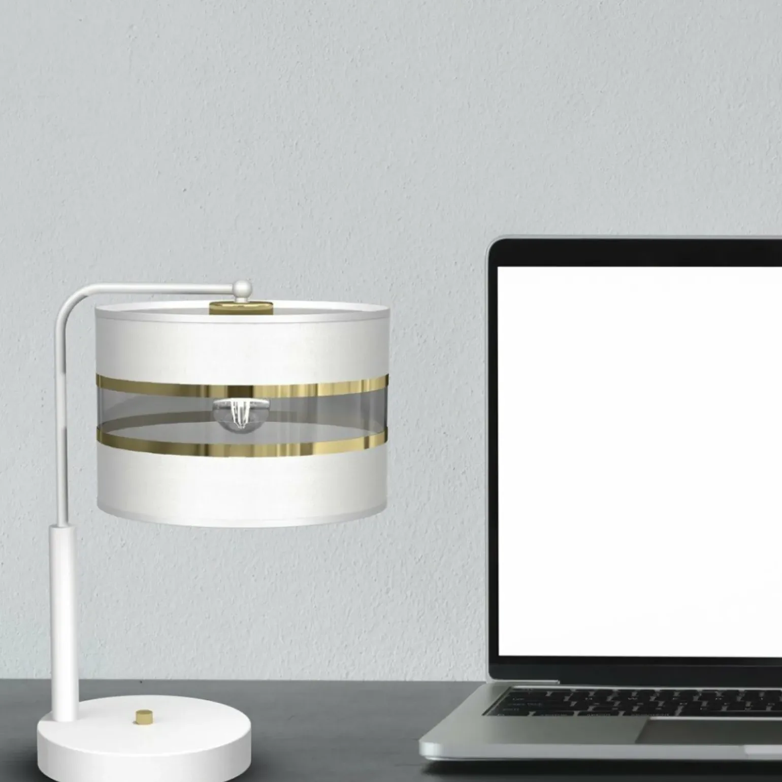 Sklep Kaja Lampa stołowa z m abażurem, do salonu MLP7354 z serii ULTIMO | Kaja Oświetl