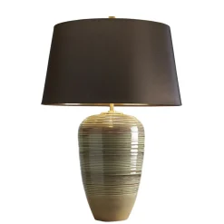 Sklep Kaja Lampa stołowa z brązowym abażurem DEMETER-TL z serii DEMETER