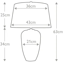 Sklep Kaja Lampa stołowa z brązowym abażurem DEMETER-TL z serii DEMETER