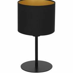 Sklep Kaja Lampa stołowa z czarno-złotym abażurem LX 3185 z serii FRODI | Kaja