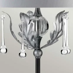 Sklep Kaja Lampa stołowa z kryształkami AML-TL-BLK-SIL z serii AMARILLI