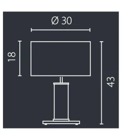 Sklep Kaja Lampa stołowa z metalicznym abażurem 67547 NODO | Kaja Oświetlenie