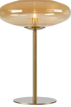 Sklep Kaja Lampa stołowa z ozdobnym, bursztynowym kloszem 108443 z serii LOCUS