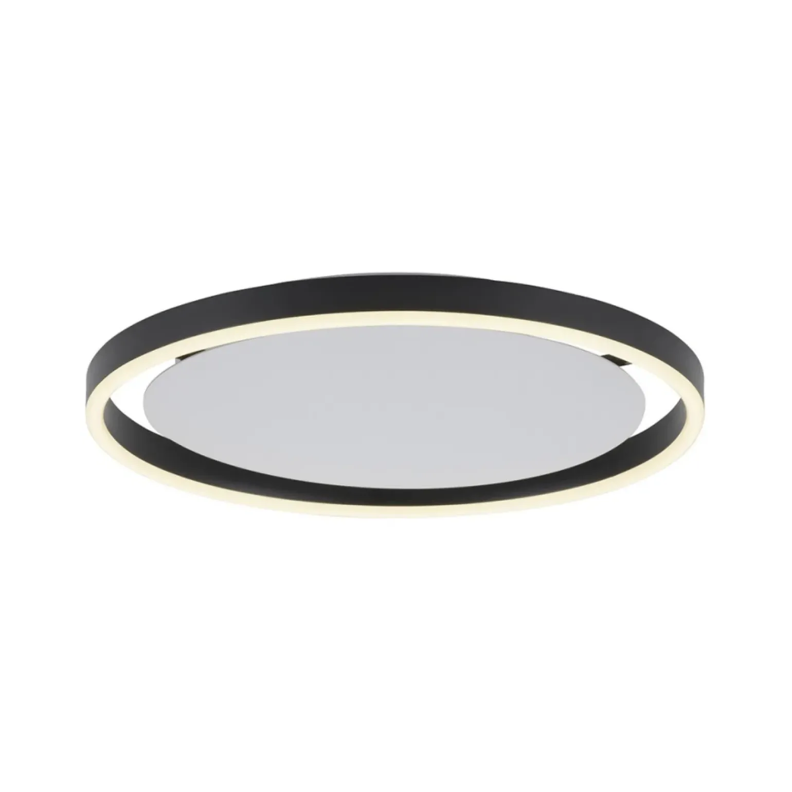 Discount Lampa sufitowa - czarny świecący okrąg 15391-13 z serii RITUS | Kaja Żyrandole Nowoczesne