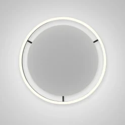 Discount Lampa sufitowa - czarny świecący okrąg 15391-13 z serii RITUS | Kaja Żyrandole Nowoczesne