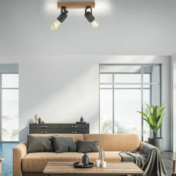 Cheap Lampa sufitowa - podwójny reflektor 15632-18 z serii CANOP | Kaja Żyrandole Nowoczesne