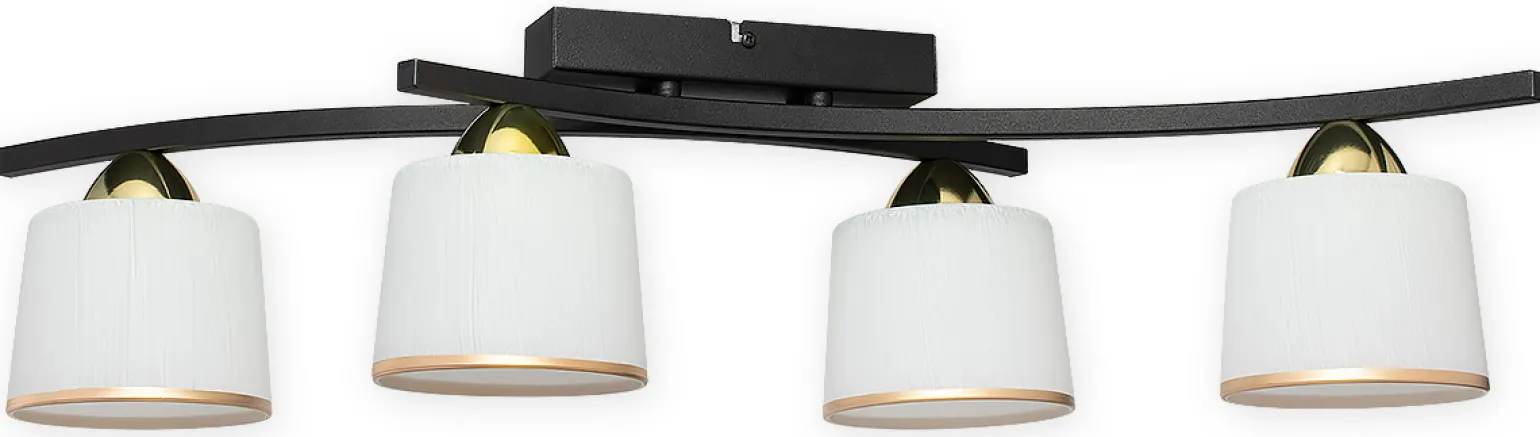 Sklep Kaja Lampa sufitowa, biało-złote klosze O3244 P4 CZA + ZL z serii ALTAR