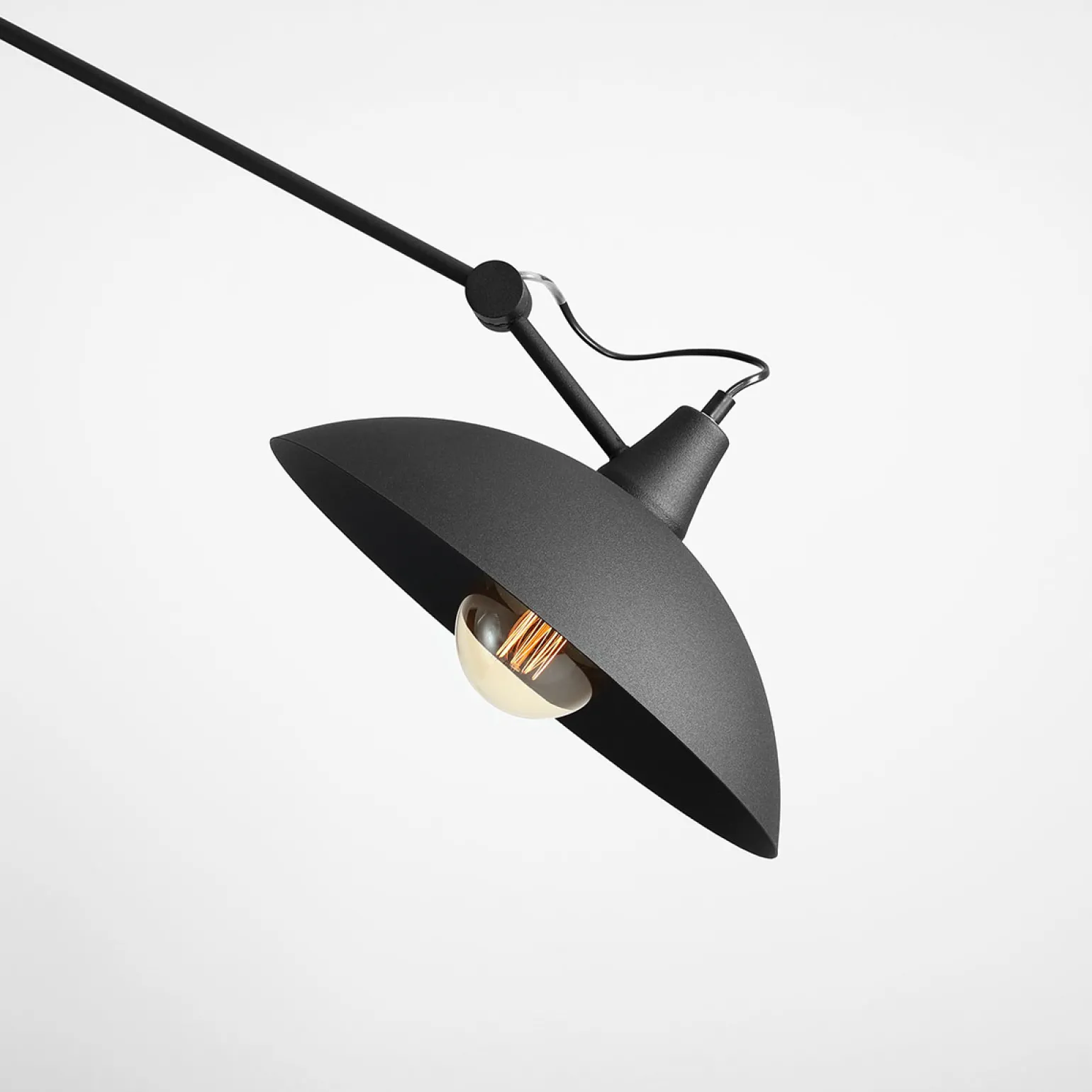 Sklep Kaja Lampa sufitowa czarna kierunkowa 808PL/G1 1-PŁ MELOS | Kaja