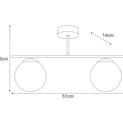 Shop Lampa sufitowa, czarny stelaż, grafitowe klosze K-5168 z serii GAMMA Żyrandole Nowoczesne