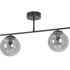 Shop Lampa sufitowa, czarny stelaż, grafitowe klosze K-5168 z serii GAMMA Żyrandole Nowoczesne