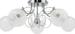 Sklep Kaja Lampa sufitowa do dużego pokoju chrom 8964/5 8C WENUS | Kaja