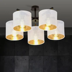 Sklep Kaja Lampa sufitowa do eleganckiego salonu 1145/5 JORDAN | Kaja Oświetlenie