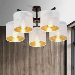 Sklep Kaja Lampa sufitowa do eleganckiego salonu 1145/5 JORDAN | Kaja Oświetlenie