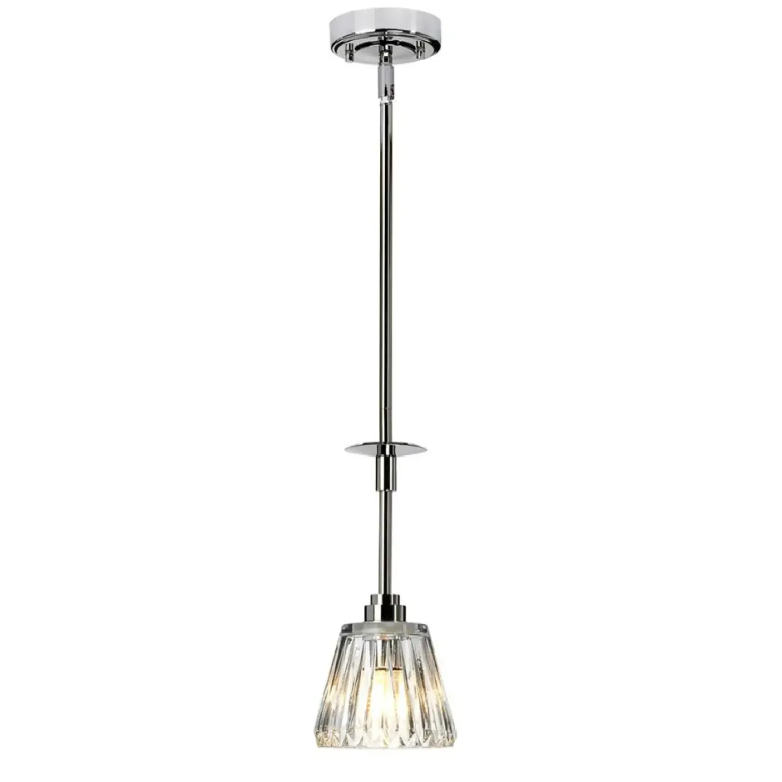 Discount Lampa sufitowa do stylowego wnętrza BATH-AGATHA1P-PC z serii AGATHA Żyrandole Nowoczesne