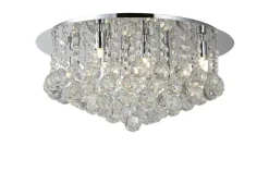 Sklep Kaja Lampa sufitowa do sypialni w stylu glamour ⌀48cm AZ1287 BOLLA | Kaja