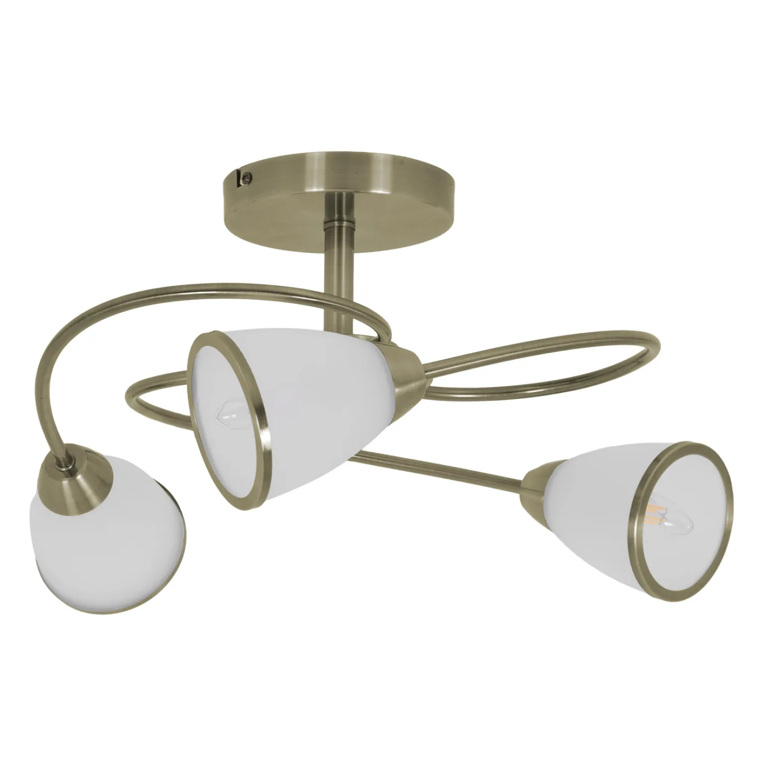 Sklep Kaja Lampa sufitowa do sypialni K-JSL-6059/3 AB PLATO | Kaja Oświetlenie