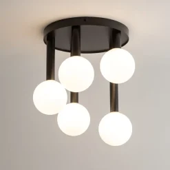 Sklep Kaja Lampa sufitowa do sypialni, plafon z kloszami SIG 33485 PERLA | Kaja