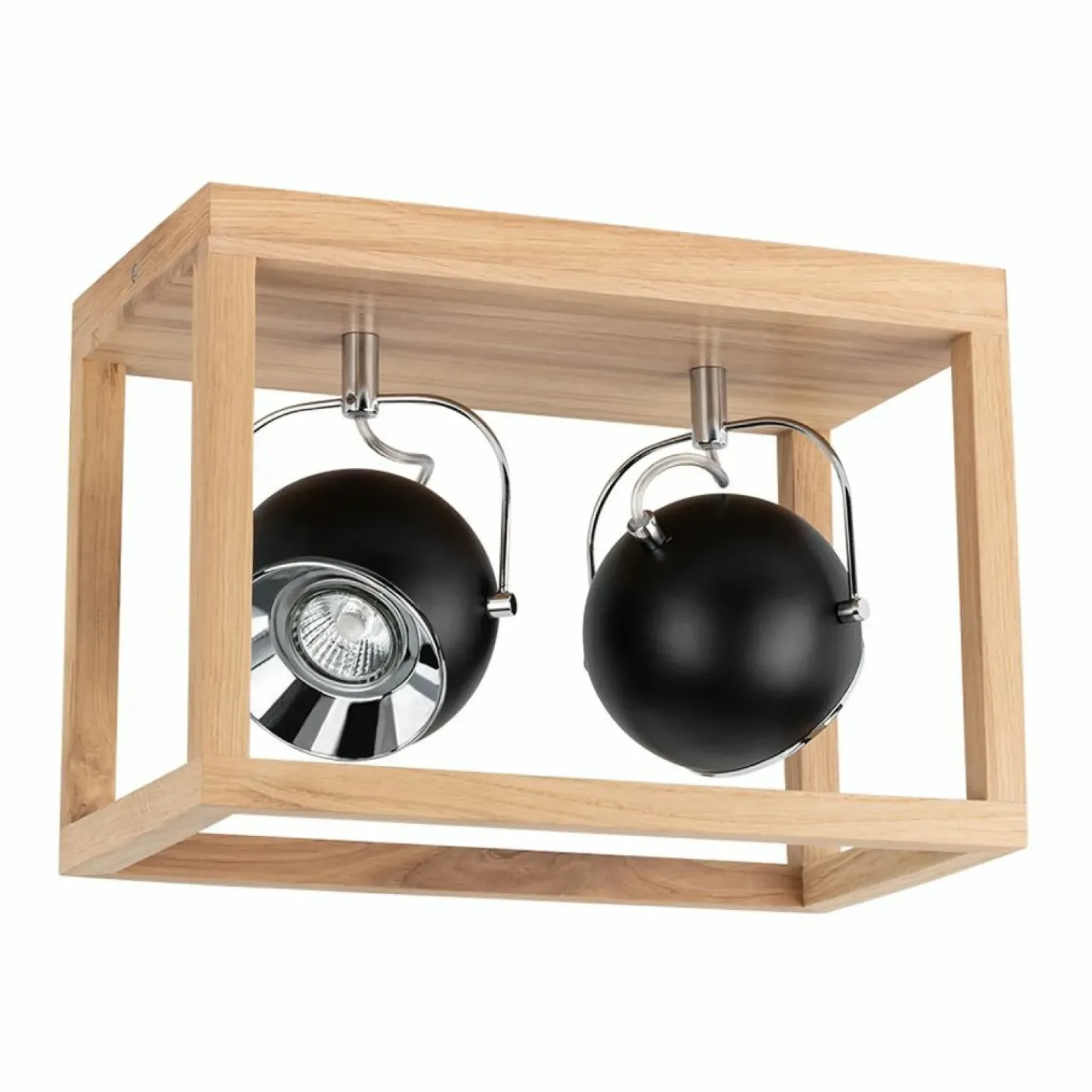 Cheap Lampa sufitowa drewniana skrzynka z reflektorami 5224274 ROY | Kaja Żyrandole Nowoczesne