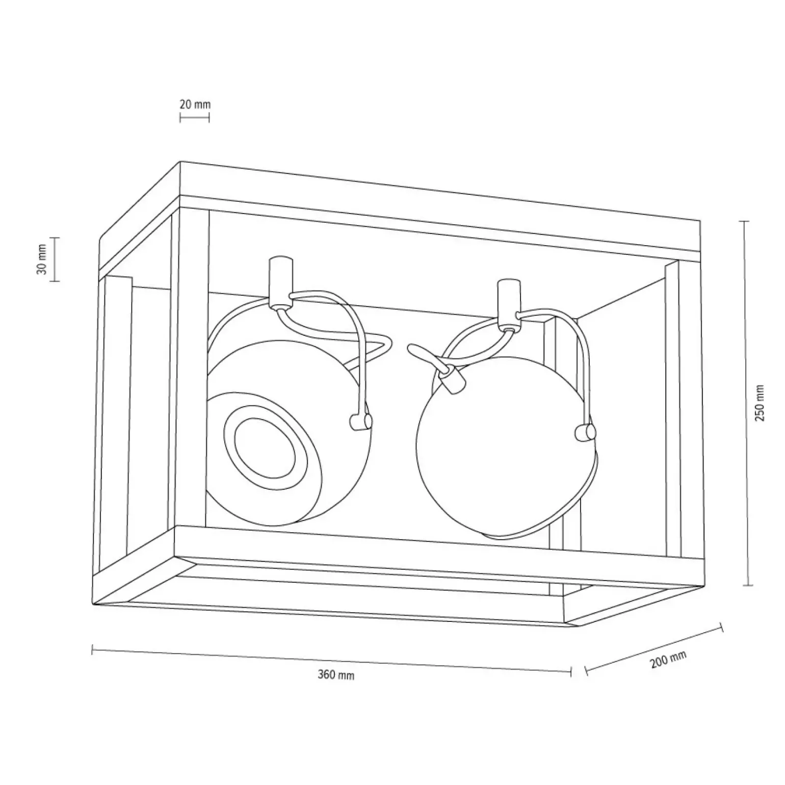 Cheap Lampa sufitowa drewniana skrzynka z reflektorami 5224274 ROY | Kaja Żyrandole Nowoczesne