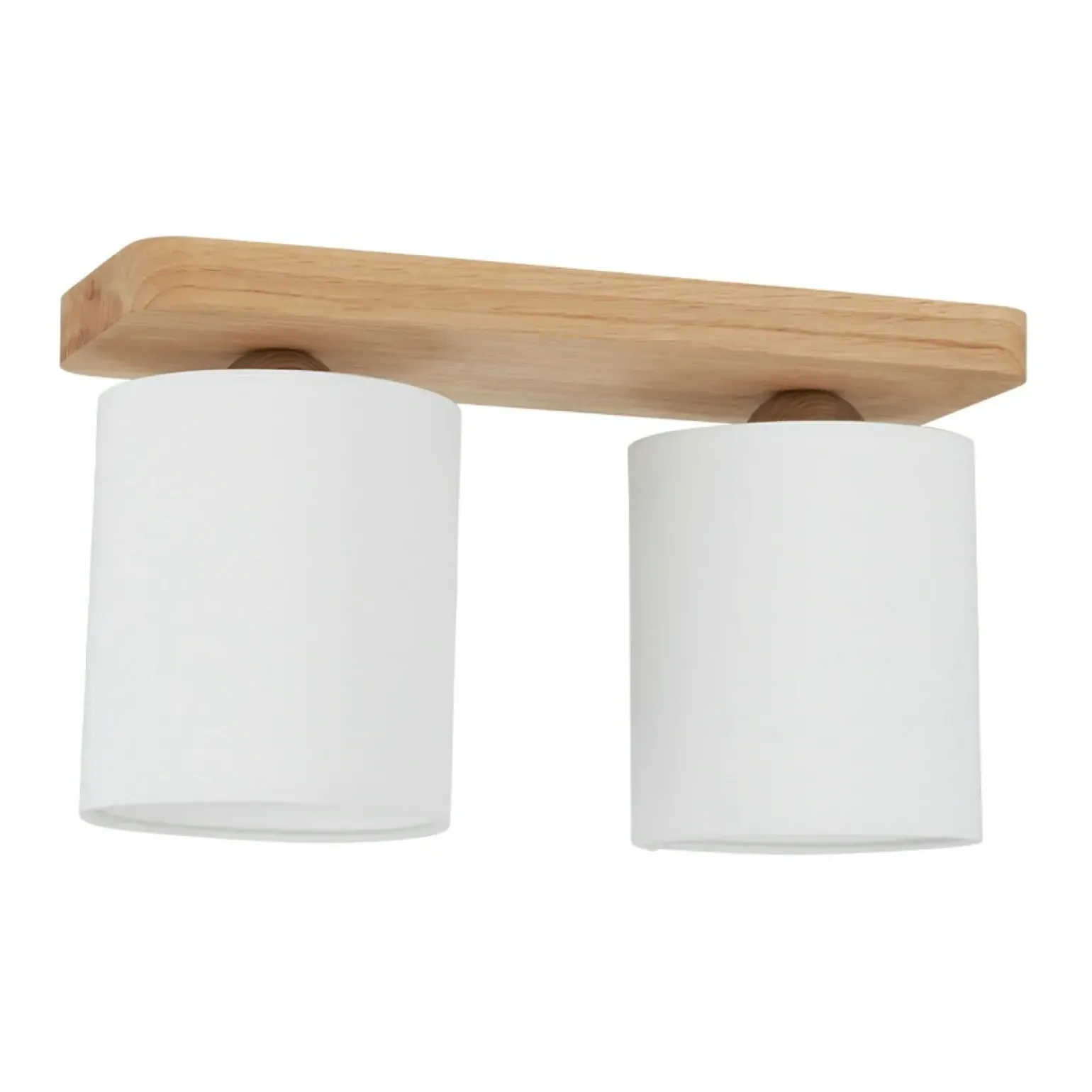 Store Lampa sufitowa drewniana listwa za 2 żarówki 8512274 JENTA | Kaja Żyrandole Nowoczesne