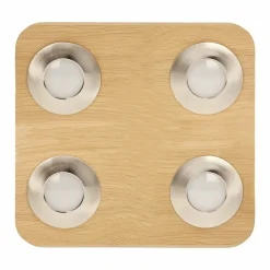 Sklep Kaja Lampa sufitowa drewniany plafon LED 3000K 2291474 SUNNIVA | Kaja