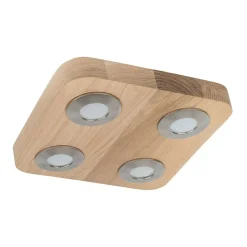 Sklep Kaja Lampa sufitowa drewniany plafon LED 3000K 2291474 SUNNIVA | Kaja