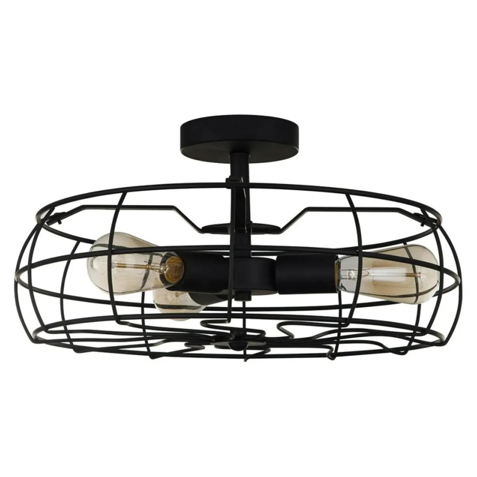 Sklep Kaja Lampa sufitowa imitująca wentylator MXM-2580/3 BK RAYO | Kaja