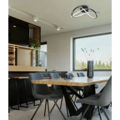 Sklep Kaja Lampa sufitowa LED o dekoracyjnym kształcie 19602C-BK PAUL | Kaja