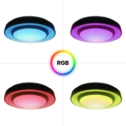 Sklep Kaja Lampa sufitowa LED sterowana pilotem ML6406 NAOMI SMART RGB | Kaja