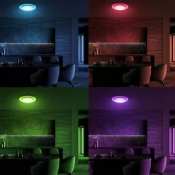 Sklep Kaja Lampa sufitowa LED sterowana pilotem ML6406 NAOMI SMART RGB | Kaja