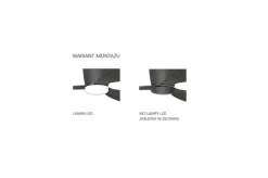 Sklep Kaja Lampa sufitowa LED z drewnianym wiatrakiem AZ4447 VENTI | Kaja