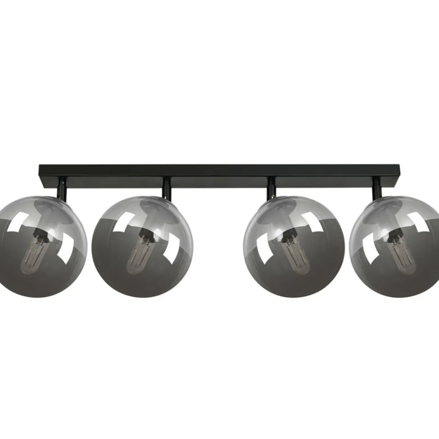 Shop Lampa sufitowa listwa z grafitowymi kloszami 777/4 | Kaja Oświetlenie Żyrandole Nowoczesne