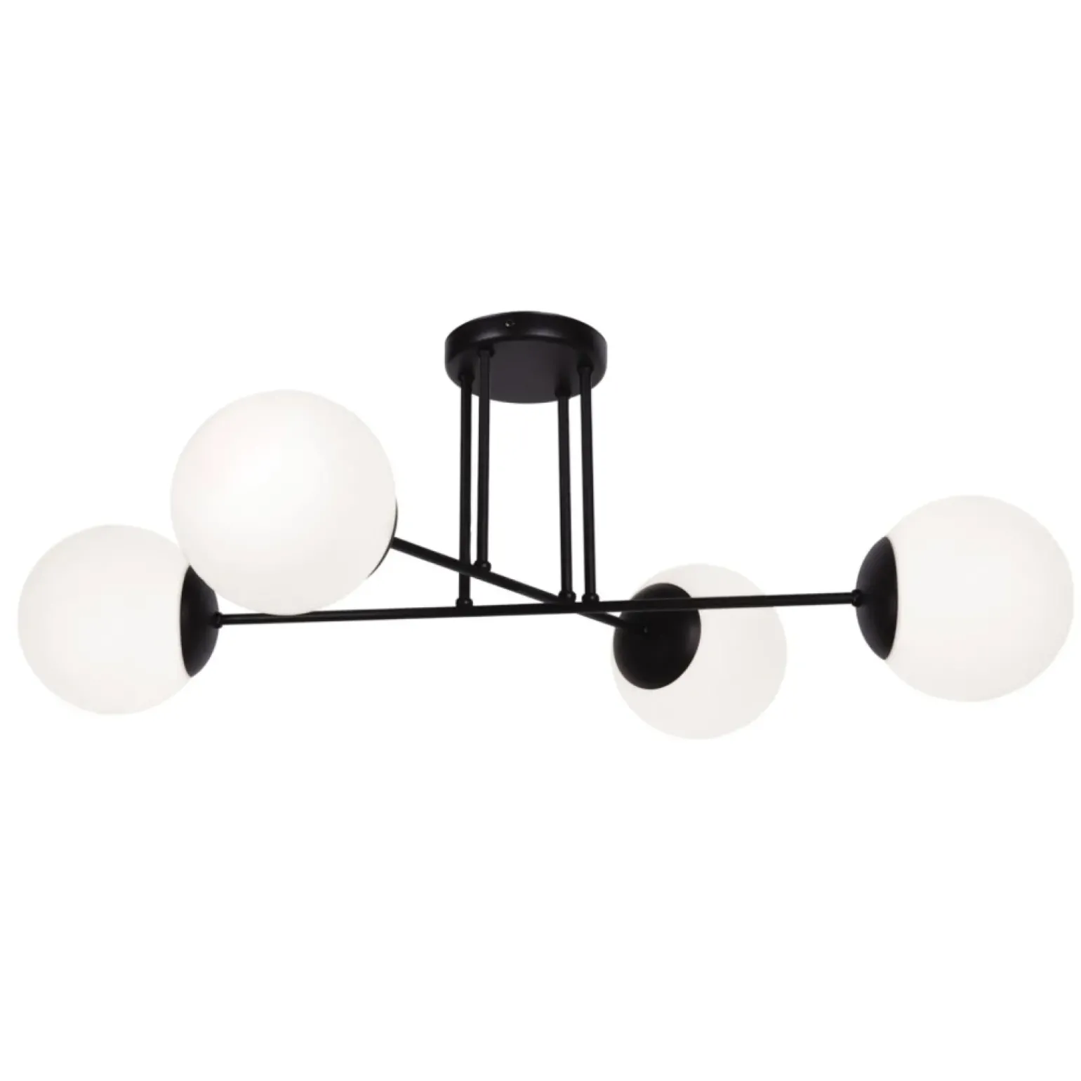Store Lampa sufitowa na cztery mleczne klosze K-4924 | Kaja Oświetlenie Żyrandole Nowoczesne