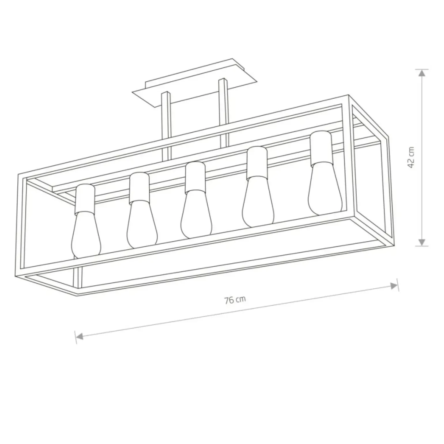 Cheap Lampa sufitowa na pięć źródeł światła 9047 | Kaja Oświetlenie Żyrandole Nowoczesne