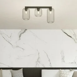 Best Lampa sufitowa na podłużnej listwie 1367/3 z serii BARN Żyrandole Nowoczesne