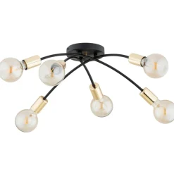Cheap Lampa sufitowa na sześć żarówek z dużym gwintem AL 63229 z serii LENSI Żyrandole Nowoczesne