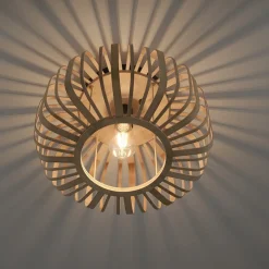 Cheap Lampa sufitowa o drewnianej konstrukcji 11412-79 z serii RACOON | Kaja Żyrandole Nowoczesne