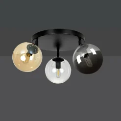 Clearance Lampa sufitowa okrągła podsufitka i klosze 779/3APREM | Kaja Żyrandole Nowoczesne