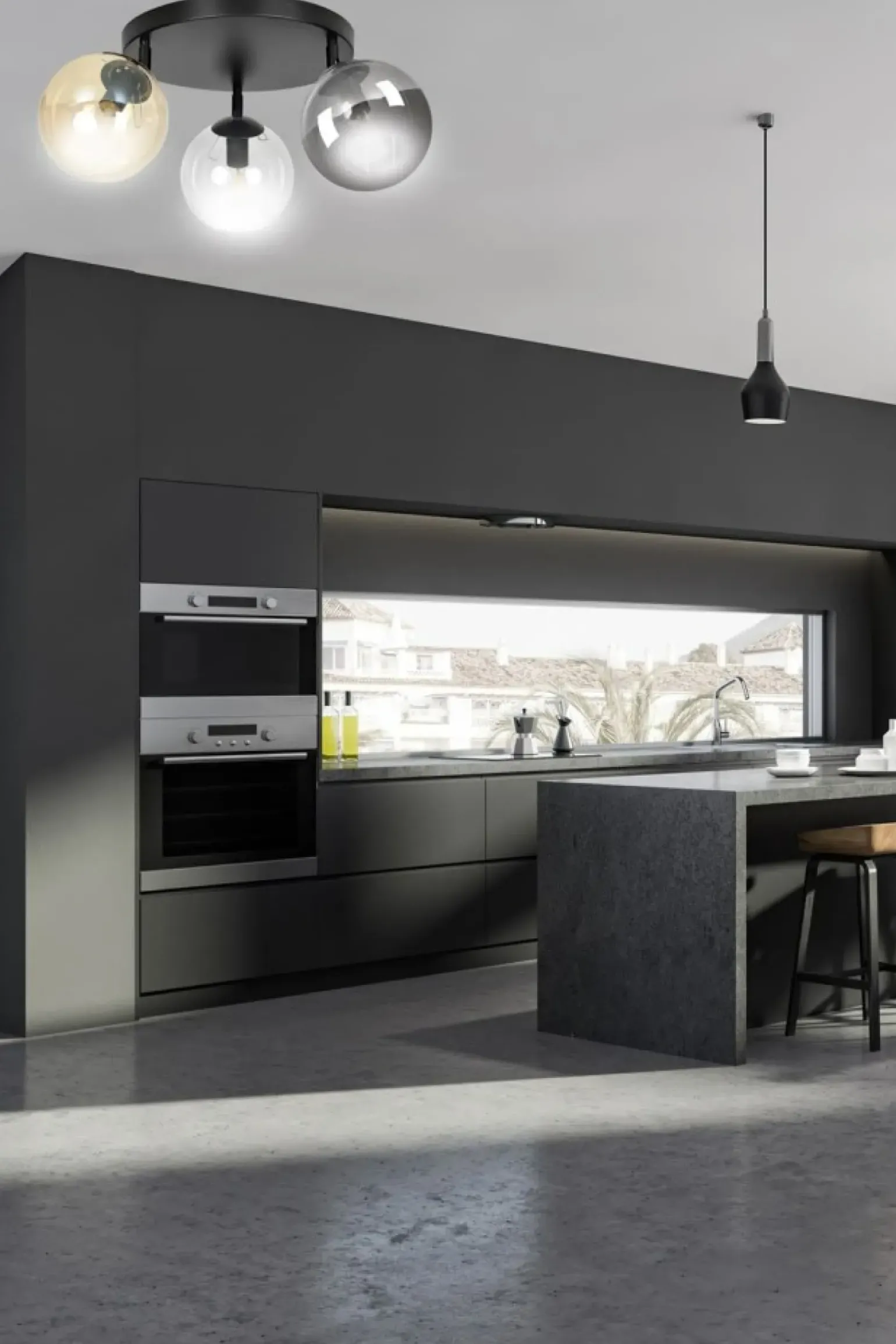 Clearance Lampa sufitowa okrągła podsufitka i klosze 779/3APREM | Kaja Żyrandole Nowoczesne