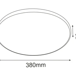 Sklep Kaja Lampa sufitowa, okrągły plafon ⌀38cm 4000K ANT 1065 IKA | Kaja