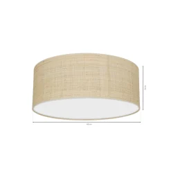 Sklep Kaja Lampa sufitowa, okrągły plafon do sypialni MLP7487 z serii MARSHALL | Kaja Oświe