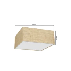 Sklep Kaja Lampa sufitowa, plafon w naturalnych kolorach MLP7485 z serii MARSHALL | Kaja Oś