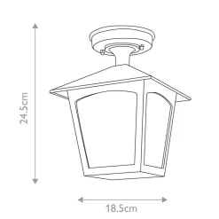 Sklep Kaja Lampa sufitowa, plafon zewnętrzny BL6A-BLACK z serii YORK