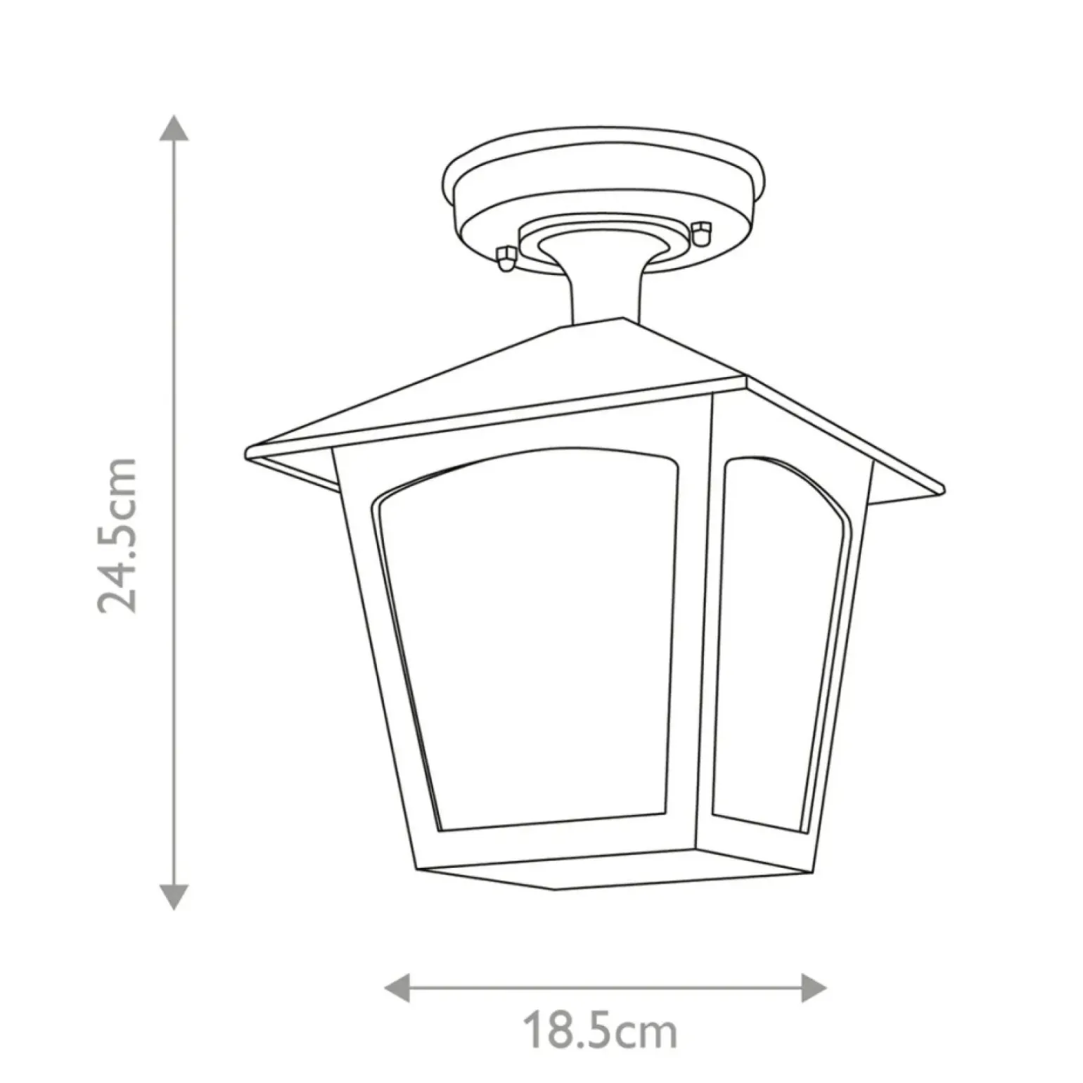 Sklep Kaja Lampa sufitowa, plafon zewnętrzny BL6A-BLACK z serii YORK