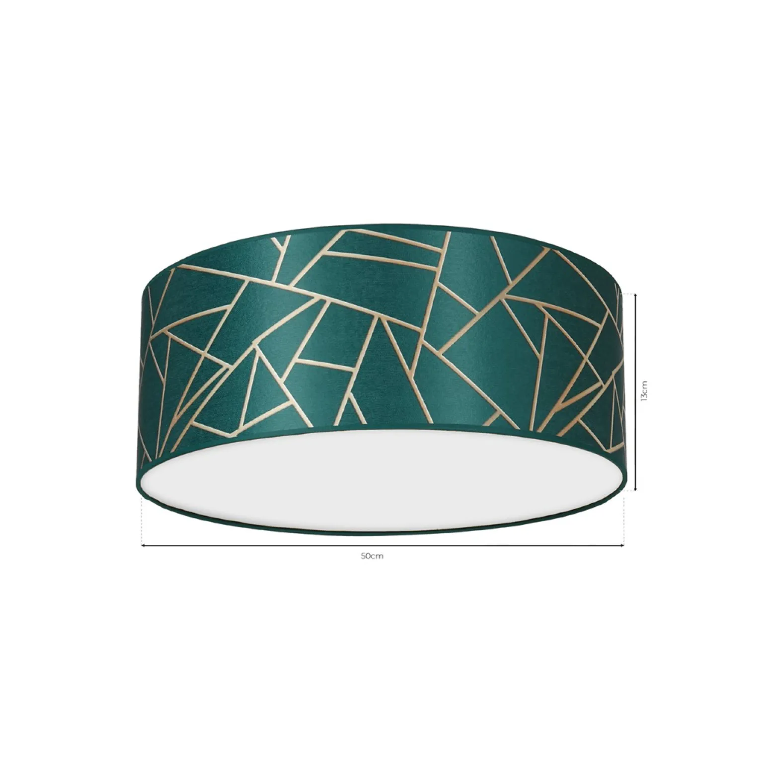 Sklep Kaja Lampa sufitowa, plafon złoto-zielone MLP7578 z serii ZIGGY | Kaja Oświetlenie