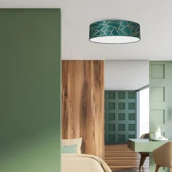 Sklep Kaja Lampa sufitowa, plafon złoto-zielone MLP7578 z serii ZIGGY | Kaja Oświetlenie